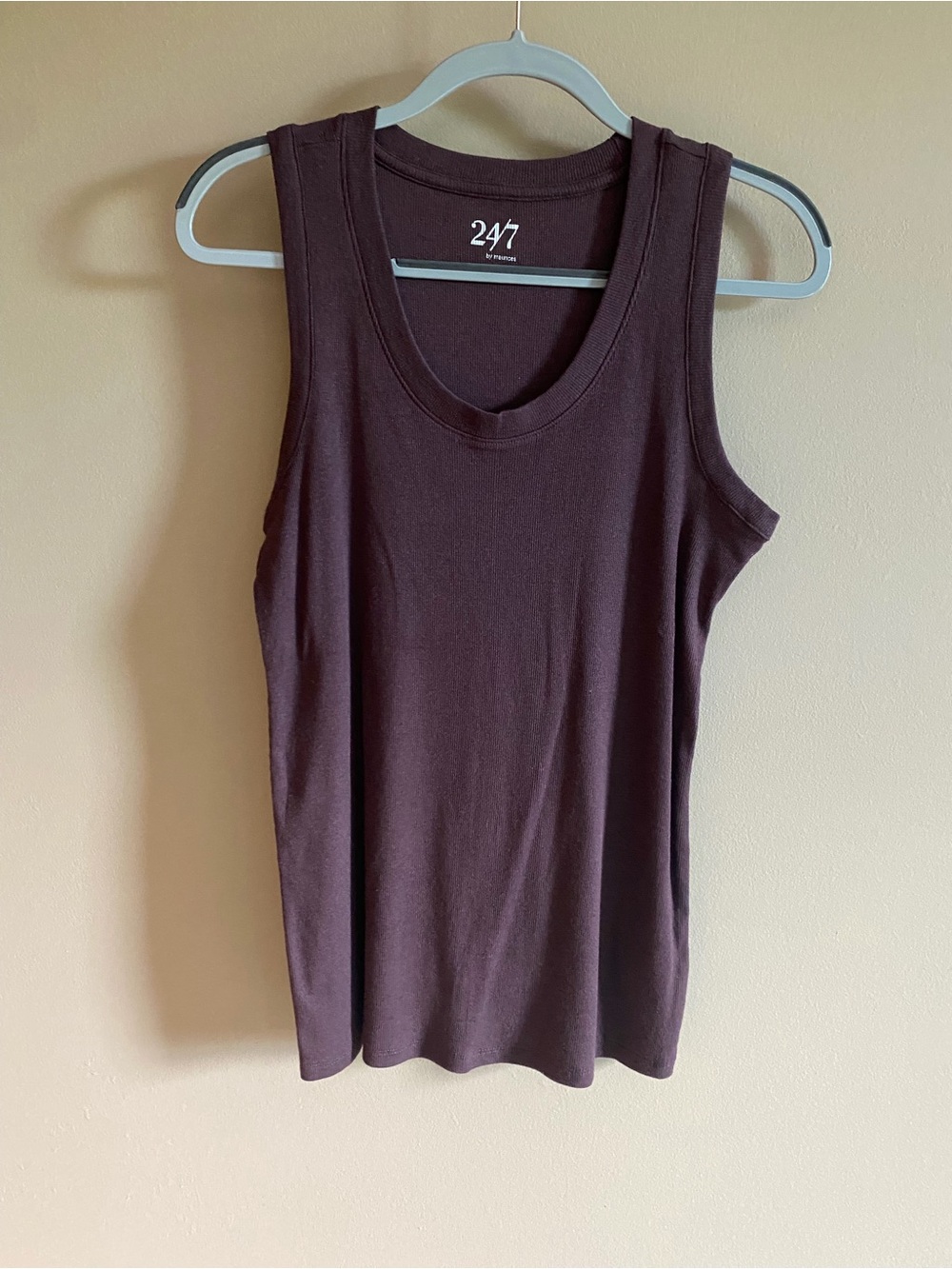 Maurices Maroon Ribbed Tank Top